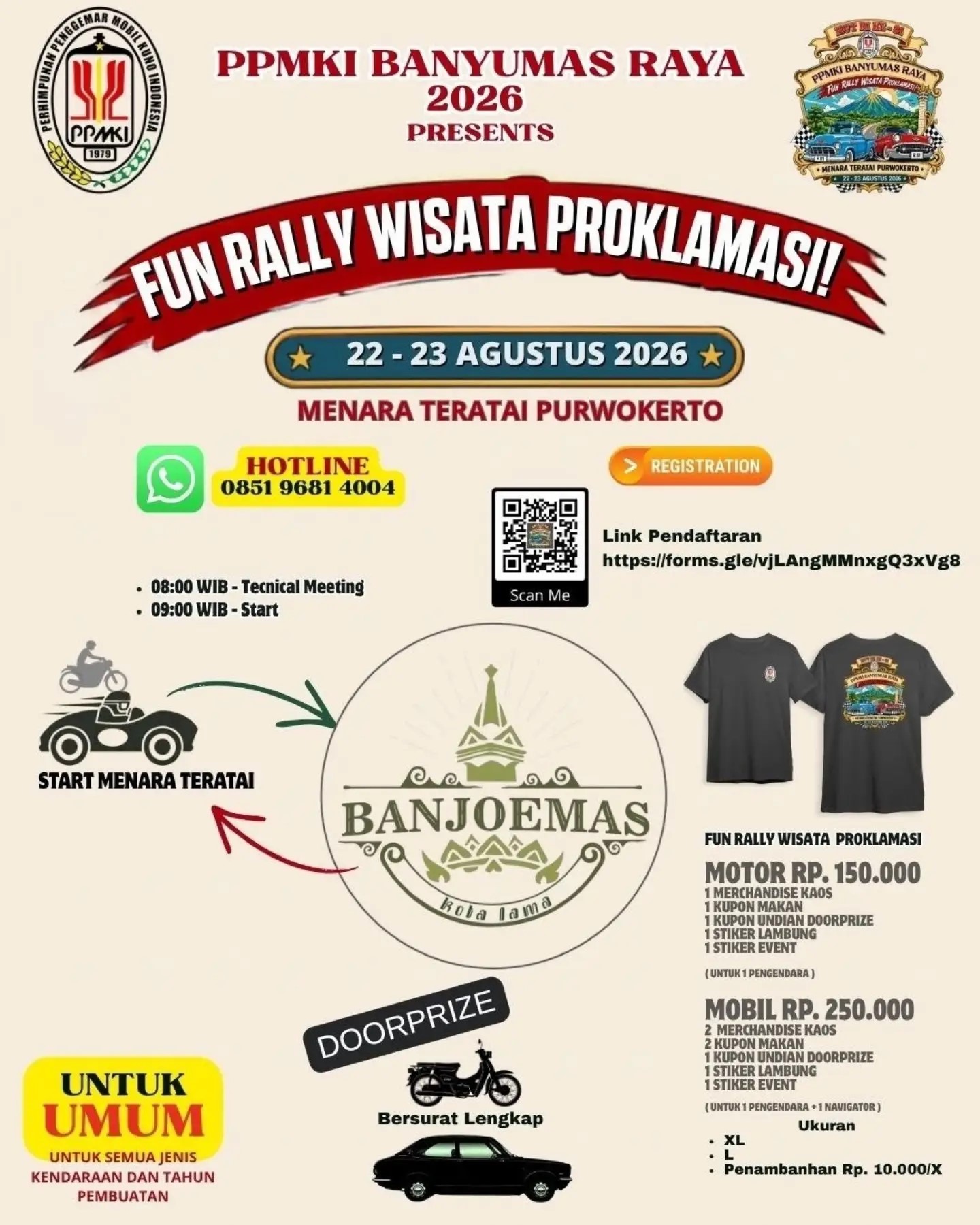 Fun Rally Wisata Proklamasi - HUT Ke 81 RI