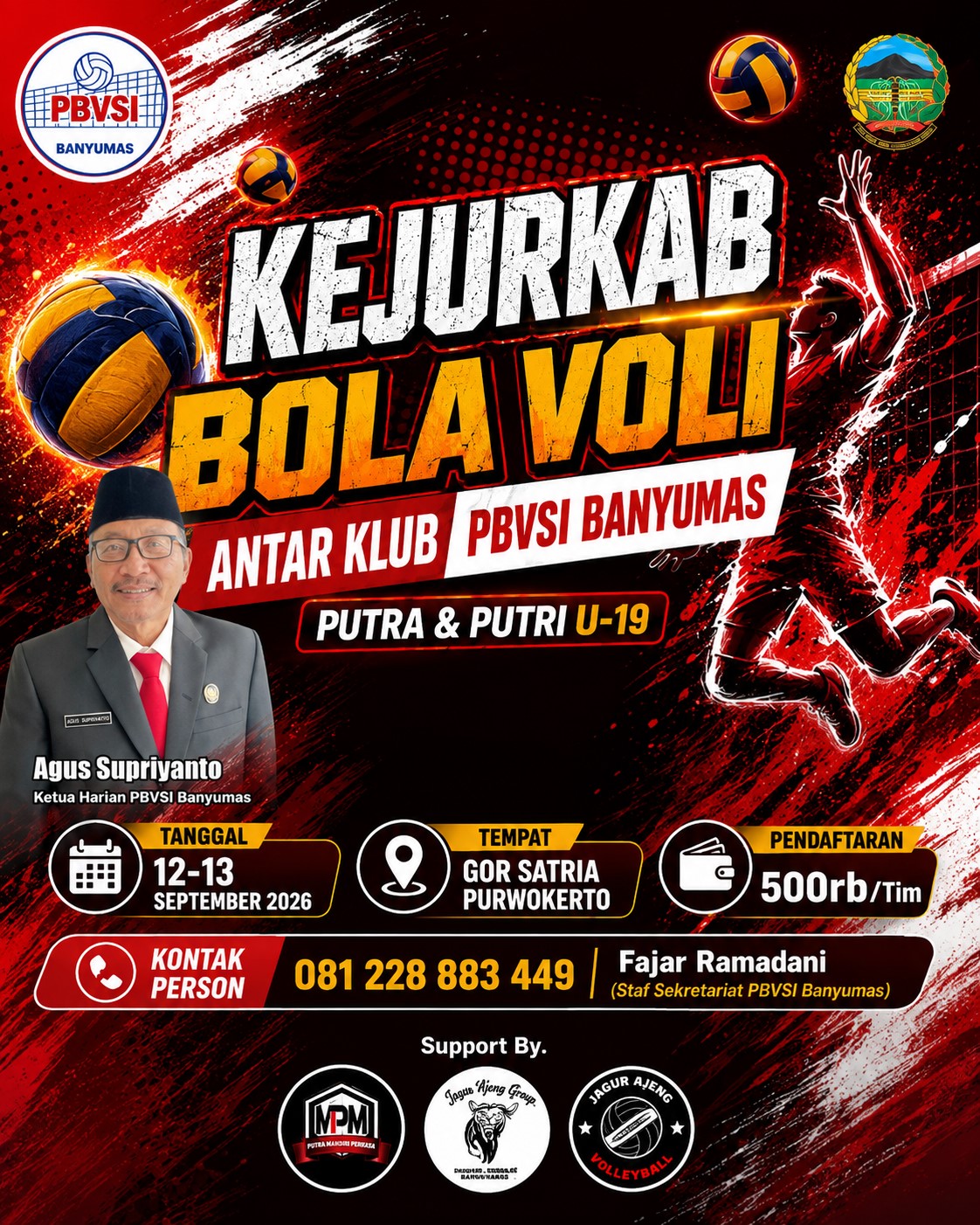Kejurkab PBVSI Voli U19 Putra/Puri - 2026 