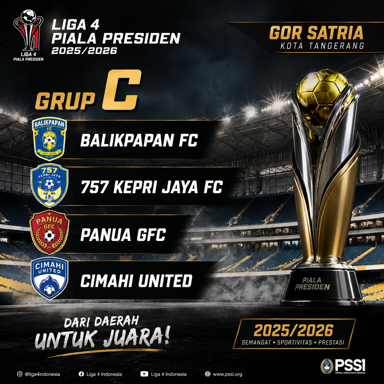 Liga 4 Piala Presiden 2025/26 - 2 Juni 2026