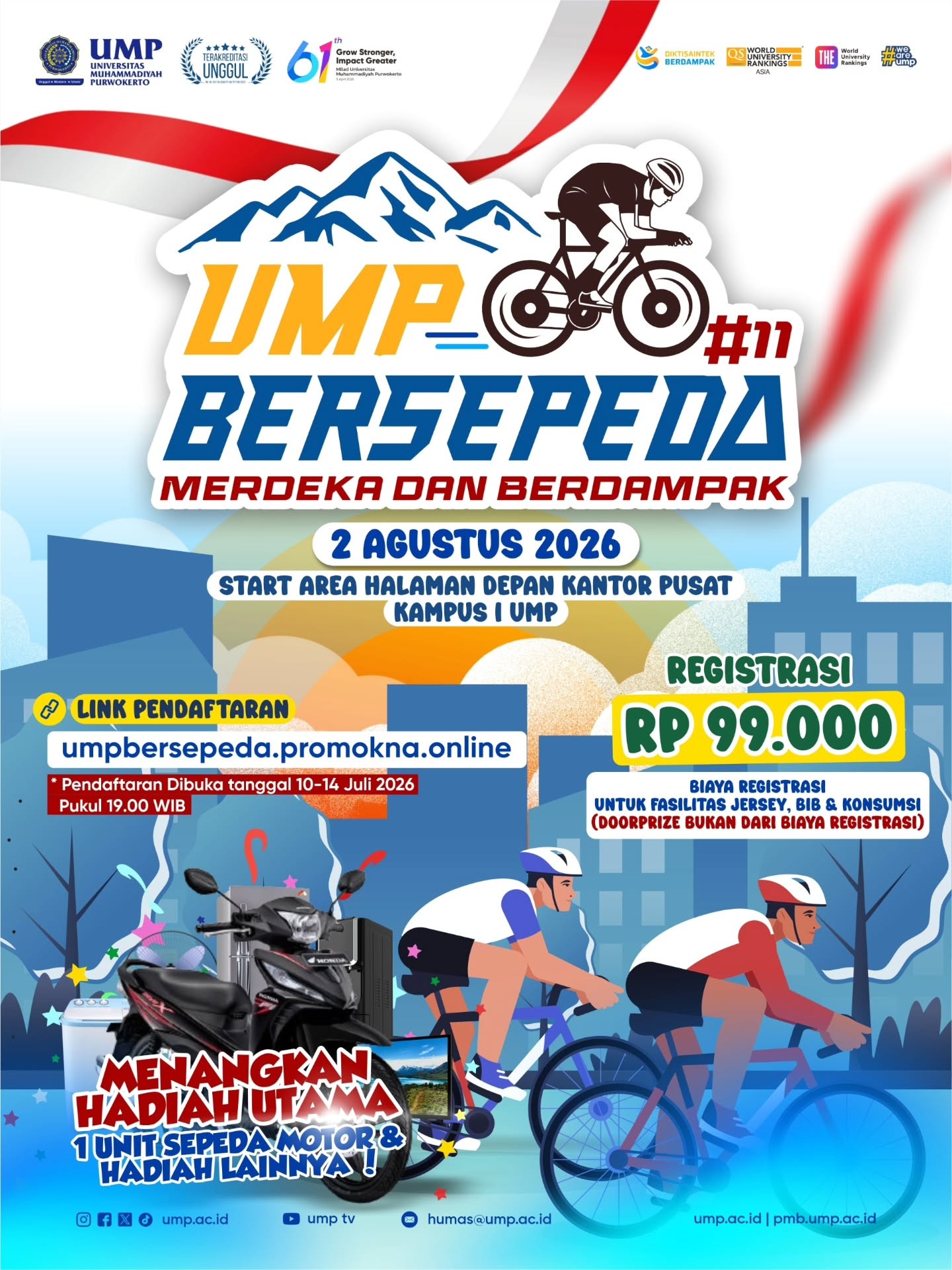 UMP Bersepeda - Merdeka dan Berdampak 2026
