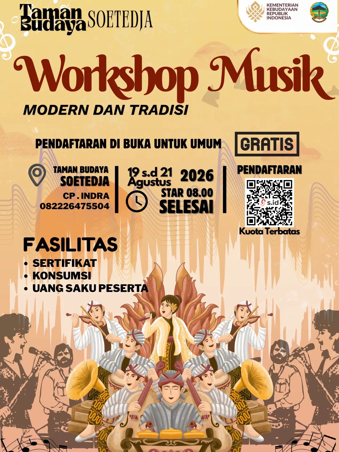 Worksop Musik - Taman Budaya Soetedja
